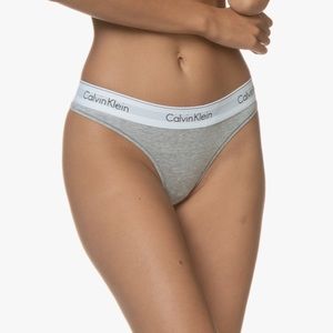 CALVIN KLEIN modern logo band thong S